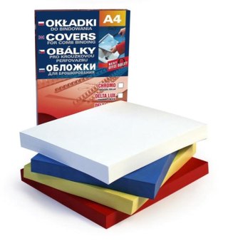 Okładka do bindowania A4 Skóra Delta czarna GALERIA PAPIERU 982254