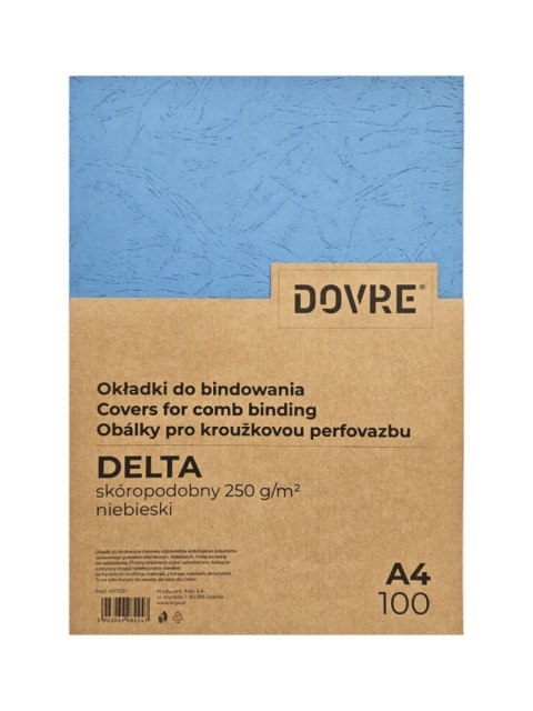 Okładka do bindowania A4 Skóra Delta nibieska 982247