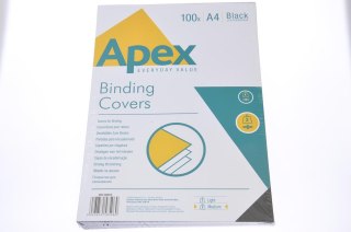 Okładka do bindowania A4 skóra Apex Delta czarna FELLOWES 6501001