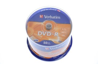 Płyty DVD-R 4,7GB x16 Cake 50szt VERBATIM 43548