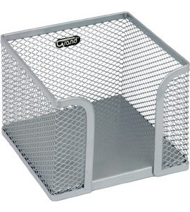 Pojemnik na kartki metalowy GRAND VIP GR-043S srebrny
