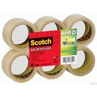 Taśma pakowa 50x66 mm 3M przeźroczysta SCOTCH