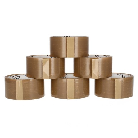 Taśma pakowa brązowa 48mmx50mb A 6 STARPAK 225293
