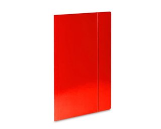 Teczka z gumką A4 "1" Eko czerwona VAU-PE 319/01