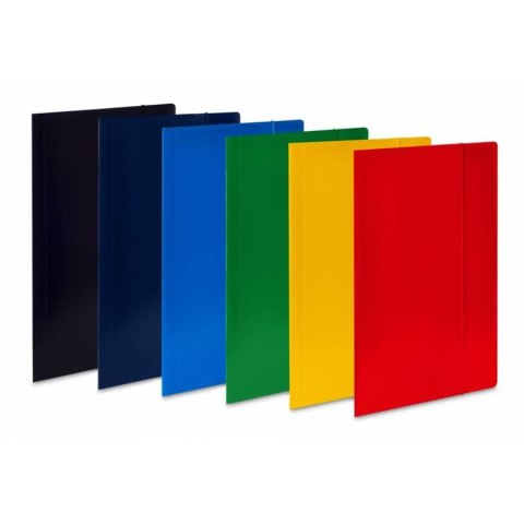 Teczka z gumką A4 "1" Eko czerwona VAU-PE 319/01