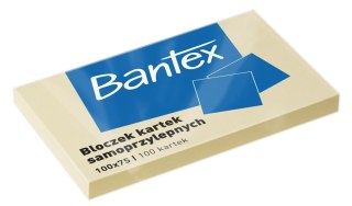 Bloczki samoprzylepne 100x75mm, 100 kartek, żółty