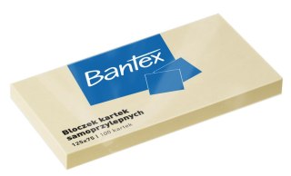 Bloczki samoprzylepne 125x75mm, 100 kartek, żółty