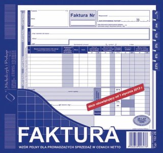 Druk Faktura Netto MICHALCZYK&PROKOP 102-2E
