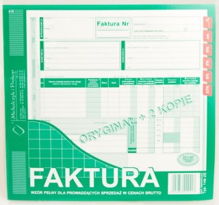 Druk Faktura Vat Brutto MICHALCZYK&PROKOP 148-2E