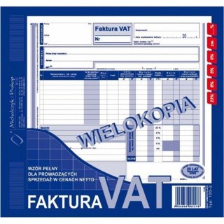 Druk Faktura netto wielokopiująca MICHALCZYK&PROKOP 100-2E