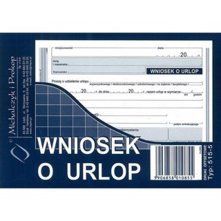 Druk Wniosek o Urlop A6 MICHALCZYK&PROKOP 515-5