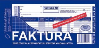 Druk faktura sprzedaży w cenach netto 1/3A4 MP 105-8E MIC