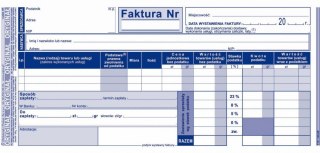 Druk faktura sprzedaży w cenach netto 1/3A4 MP 105-8E MIC