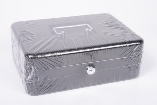 Kasetka na pieniądze metalowa 25X18X9 czarna YANDA