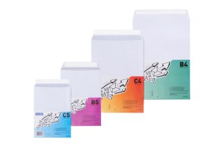 Koperta B5 Bantex, folia 50 sztuk, biała