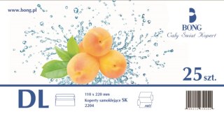 Koperta DL samoprzylepna B-Mail biała BONG 2204