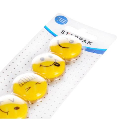 Magnes 30mm Emoticon mix 6szt STARPAK 378346