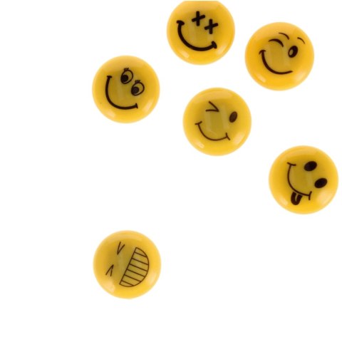 Magnes 30mm Emoticon mix 6szt STARPAK 378346
