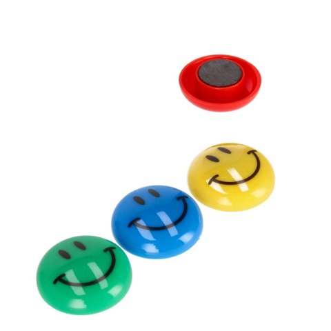 Magnes 30mm Emoticon2 mix kolorów 6szt STARPAK 378347