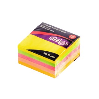 Notes samoprzylepny 75x75/400k neon mix kol Strigo PILOT SSN001