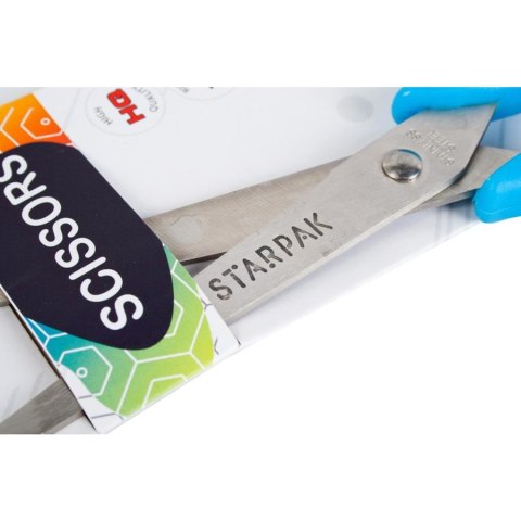 Nożyczki metalowe z gumową rączką 21 cm STARPAK 429893