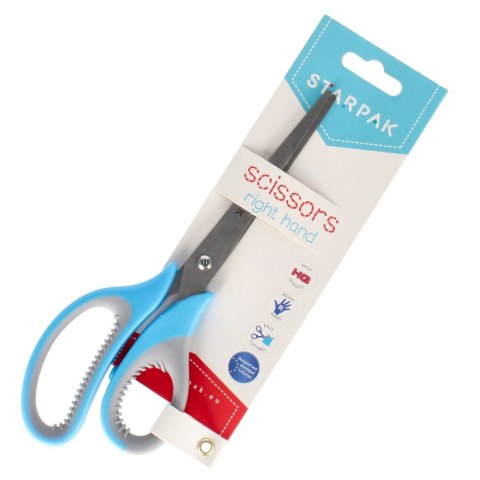 Nożyczki metalowe z gumową rączką 21 cm STARPAK 429893