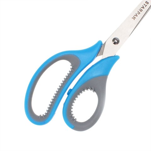 Nożyczki metalowe z gumową rączką 21 cm STARPAK 429893