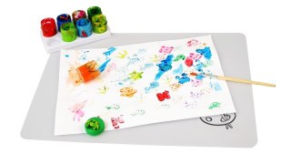 Podkładka szkolna na biurko PVC 380x280mm mleczna BIURFOL PS-01-02