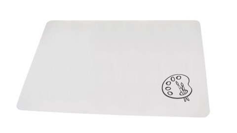 Podkładka szkolna na biurko PVC 380x280mm mleczna BIURFOL PS-01-02