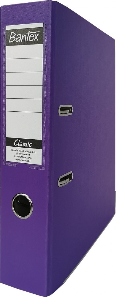 Segregator dźwigniowy A4 Bantex Classic Budget, grzbiet 75 mm, fioletowy