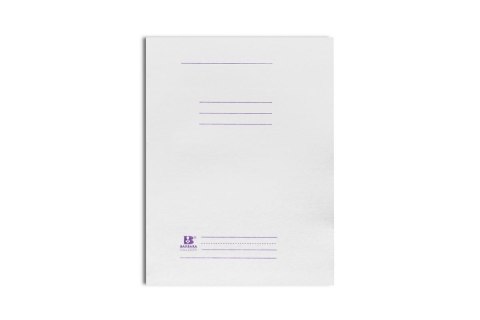 Skoroszyt papierowy A4 zwykły biały 250g nadruk A 50 BARBARA 0820001