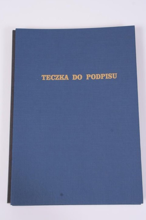 Teczka do podpisu A4 19 kartek granatowa DELFIN 787