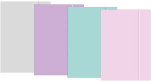 Teczka z gumką papierowa A4 pastelowy INTERDRUK 278289