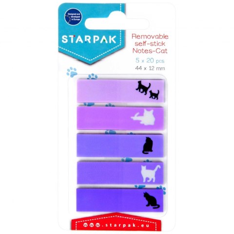 Zakładka indeksująca 12x44/20k 5 kolorów Cat STARPAK 449405