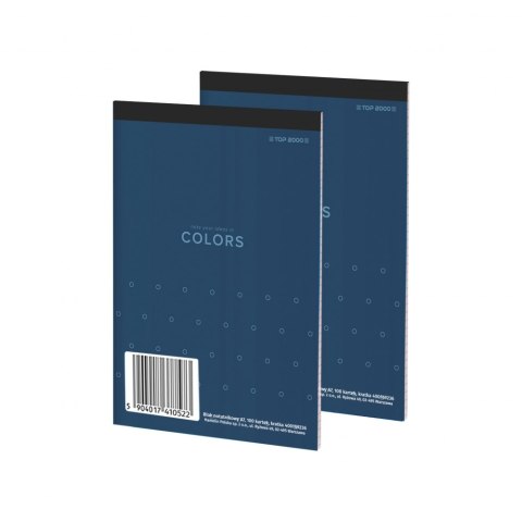 Blok Notatnikowy A7 Top 2000 COLORS 100 kartek w kratkę