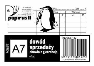 DRUK DOWOD SPRZEDAZY OBUWIA A7 PIR 142 OFFSET