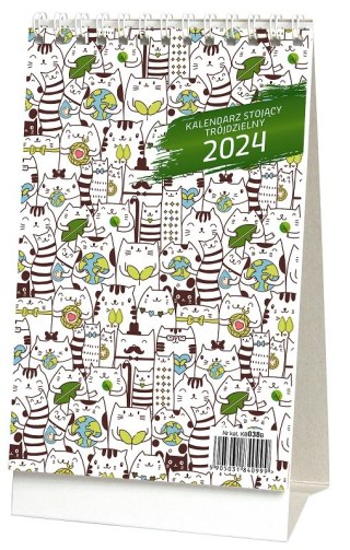 KALENDARZ BIURK STOJACY TROJDZIEL 11X20 038B WN