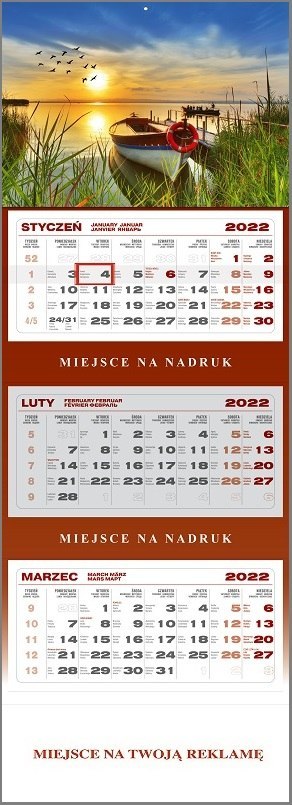 KALENDARZ JEDNODZIEL 29X42 OGROD WN FOL
