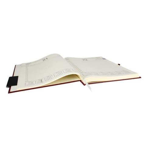 Kalendarz książkowy A4 oprawa twarda Neptun bordo OPS FOL 809943 OPUS