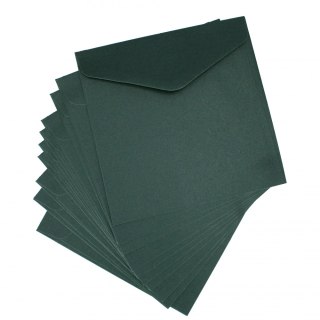Koperta 16x16 cm nie klejona zielona Galeria Papieru op.10 szt. ARGO 280344