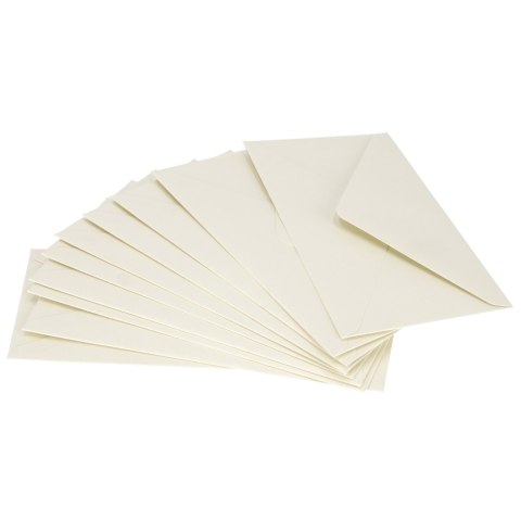 Koperta 8x16 cm nie klejona kremowa perłowa Galeria Papieru op.10 szt. ARGO 280491 GAL