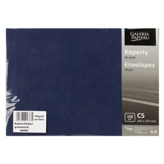 Koperta C5 granatowa perłowa Galeria Papieru op.10 szt. ARGO 280655 GAL