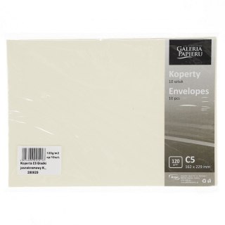 Koperta C5 nie klejona kremowa Galeria Papieru op.10 szt. ARGO 280629 GAL