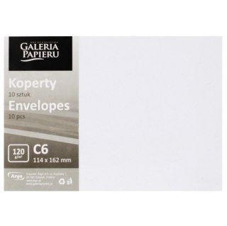 Koperta C6 HK biała mika PB OP10SZT GALERIA PAPIERU 280245 AR