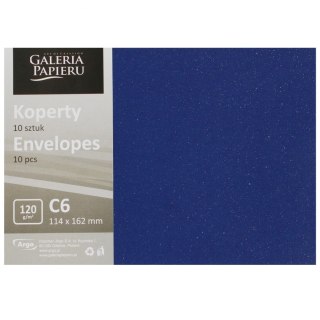 Koperta C6 HK granatowa mika PB OP10SZT GALERIA PAPIERU 280246 AR