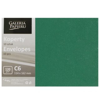 Koperta C6 HK zielona mika PB OP10SZT GALERIA PAPIERU 280248 AR