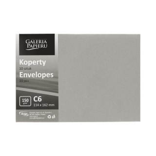 Koperta C6 NK srebna perłowa GALERIA PAPIERI OP10SZT 280266 ARGO