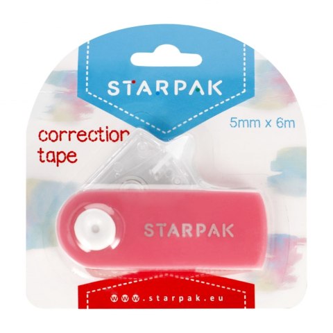 Korektor w taśmie 5mmx6mb róż STARPAK 507200