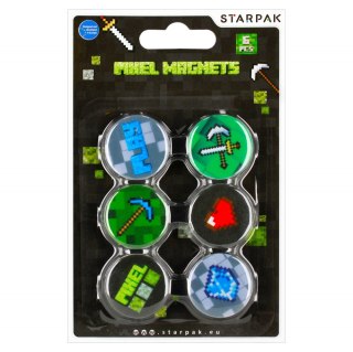 Magnes kolorowy Pixel 30mm op.6szt. STARPAK 528366
