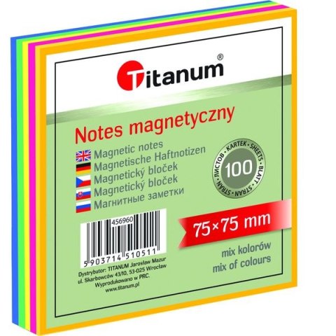 Notes magnetyczny 75x75 TITANUM